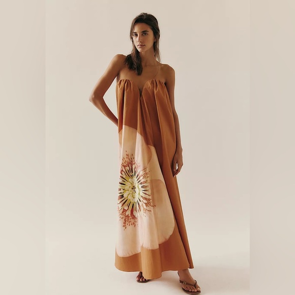 Significant Other Shiloh Maxi Dress Tangerine Rose Size 4 NWT - Picture 5 of 10